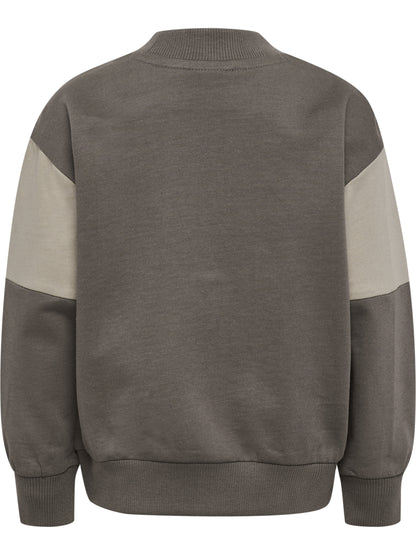HUMMEL Mini Loose Block Sweatshirt Kind (dark gull gray)