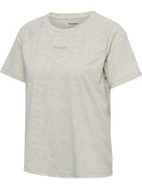 HUMMEL Vanja Jacquard T-Shirt S/S Damen (silver birch)