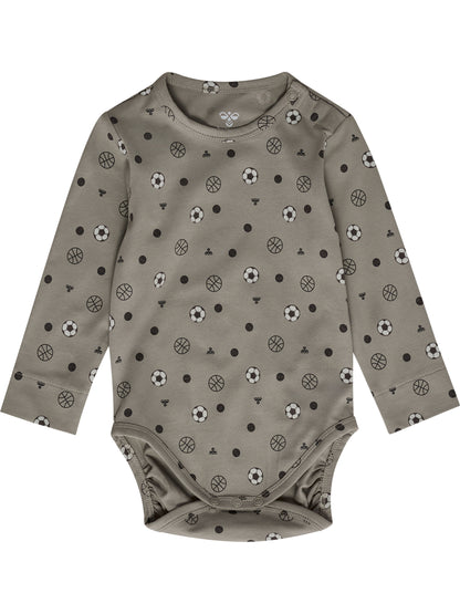 HUMMEL Mini AOP Body L/S Kind (vintage khaki)