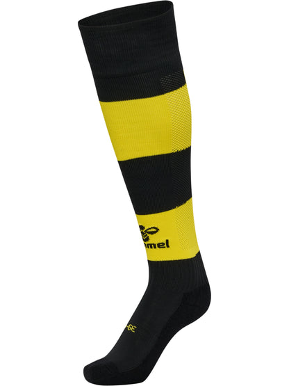 HUMMEL Essential Stripe Football Socks (black/blazing yellow)