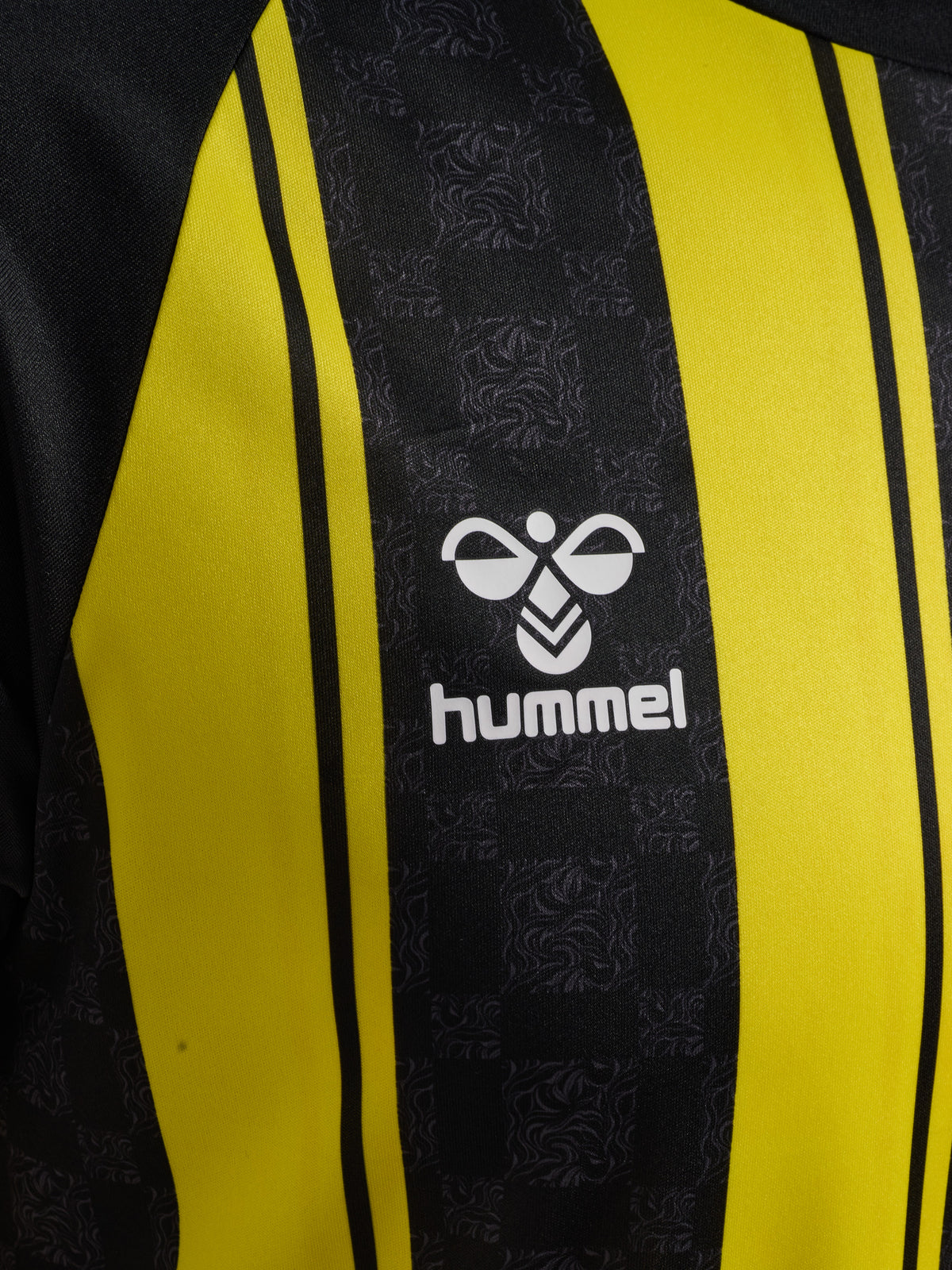 HUMMEL Match Striped Jersey S/S (blazing yellow/black)