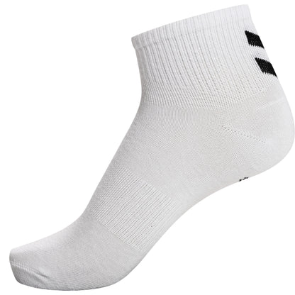 HUMMEL Chevron 6-Pack Mid Cut Socks (white/white)