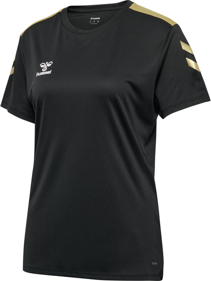 HUMMEL Essential 2.0 Jersey S/S Damen (black/gold)