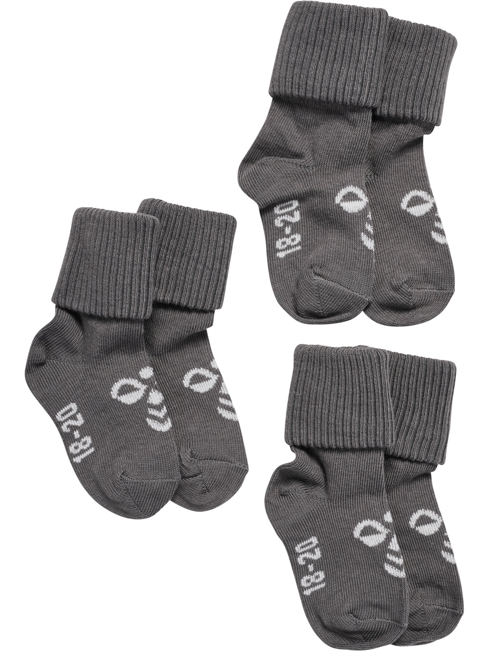 HUMMEL Mini Bee 3-Pack Sock Kind (dark gull gray)