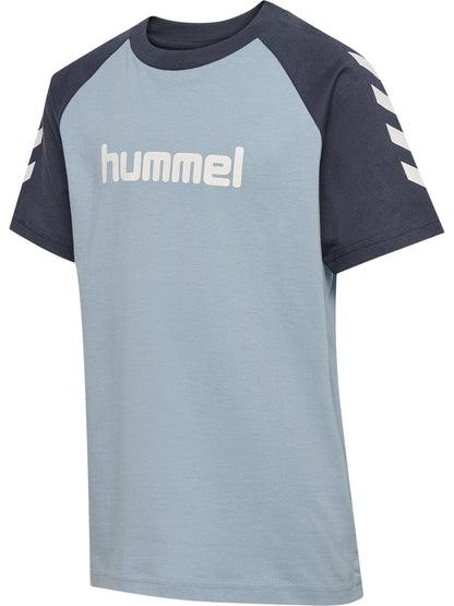 HUMMEL Logo T-Shirt S/S Kind (dusty blue)