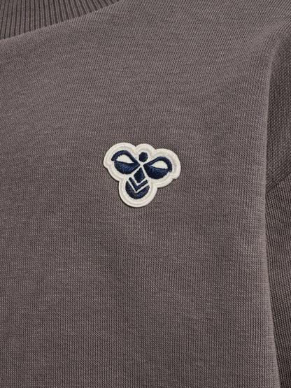 HUMMEL Mini Loose Crewneck Bee Kind (dark gull gray)