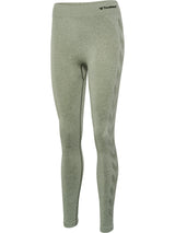 HUMMEL Ci Seamless Mid Waist Tights Damen (seagrass melange)