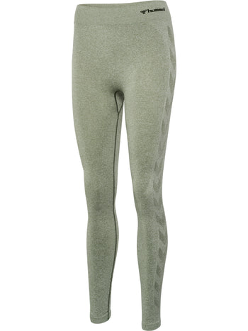 HUMMEL Ci Seamless Mid Waist Tights Damen (seagrass melange)