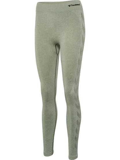 HUMMEL Ci Seamless Mid Waist Tights Damen (seagrass melange)