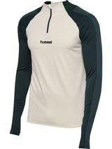 HUMMEL BLAZE27 Pro Training Half Zip (buttercream/darkest spruce)