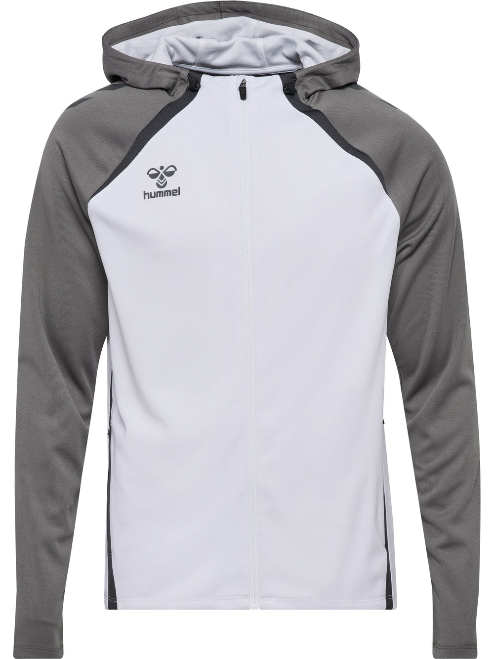 HUMMEL Lead 2.0 Zip Hoodie (white/steel gray)