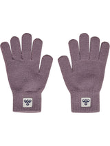 HUMMEL Knit Gloves 2-Pack Kind (gray ridge)