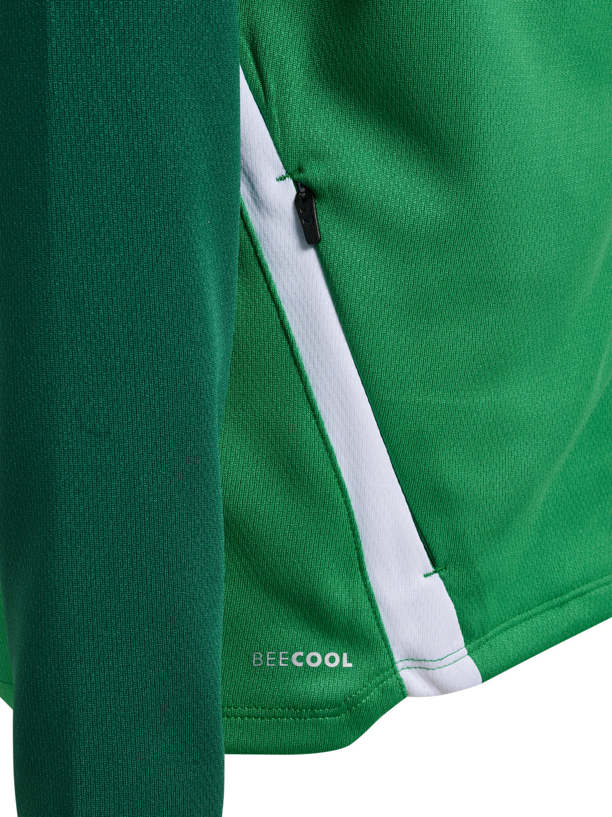 HUMMEL Lead 2.0 Zip Hoodie Kind (jelly bean/evergreen)