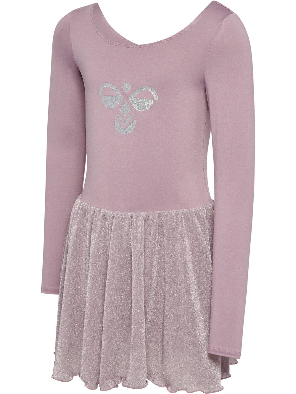 HUMMEL Glitter Tights Gymsuit L/S Kind (sea fog)