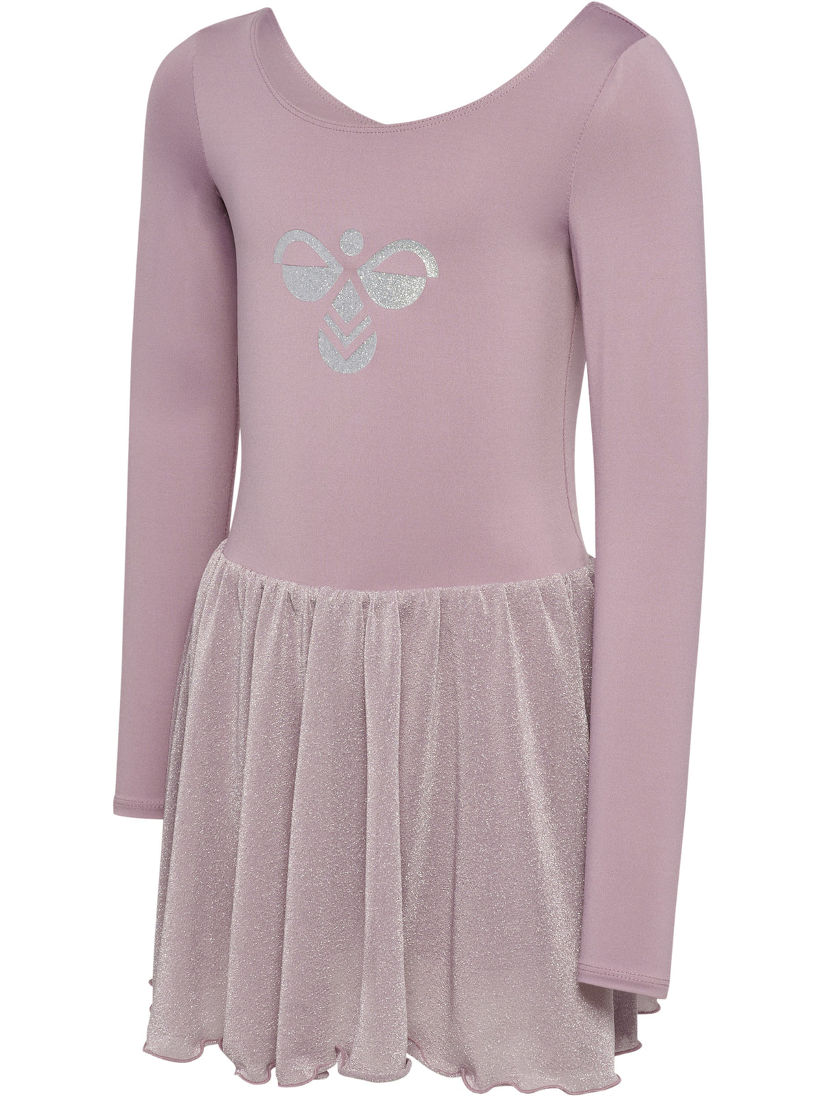 HUMMEL Glitter Tights Gymsuit L/S Kind (sea fog)