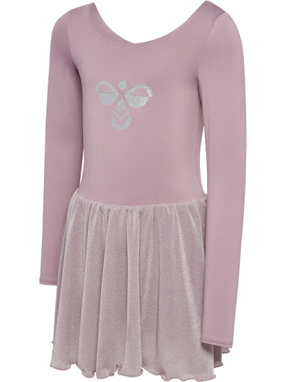 HUMMEL Glitter Tights Gymsuit L/S Kind (sea fog)