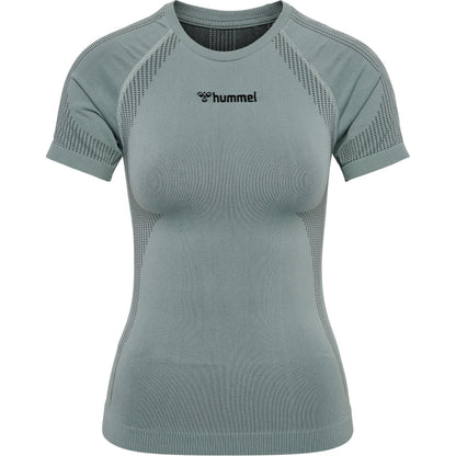 HUMMEL Mt Shaping Seamless T-Shirt Damen (chinois green)