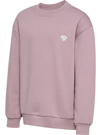 HUMMEL Loose Crewneck Bee Kind (sea fog)