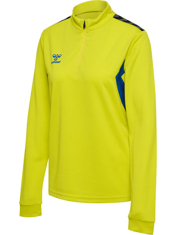 HUMMEL Authentic Half Zip Sweat Damen (blazing yellow)