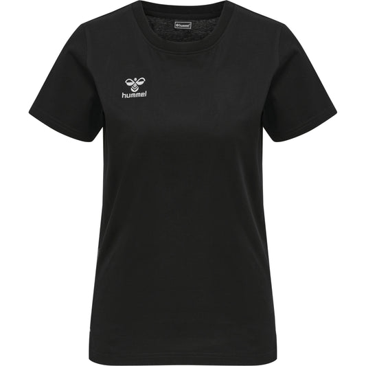 HUMMEL Move Grid Cotton T-Shirt S/S Wom Damen Schwarz