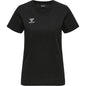 HUMMEL Move Grid Cotton T-Shirt S/S Wom Damen Schwarz