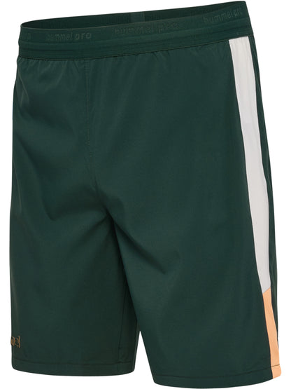 HUMMEL BLAZE27 Pro Training Shorts (darkest spruce/buttercream)