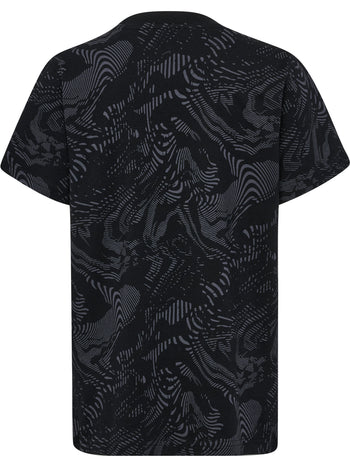 HUMMEL AOP Logo T-Shirt Kind (black)