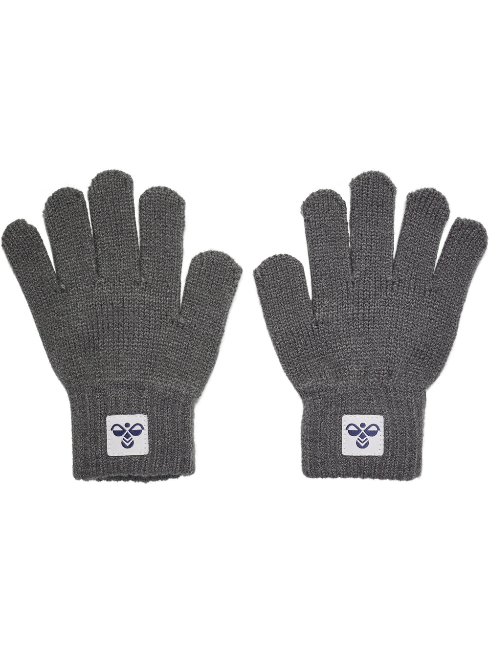 HUMMEL Knit Gloves 2-Pack Kind (dark gull gray)