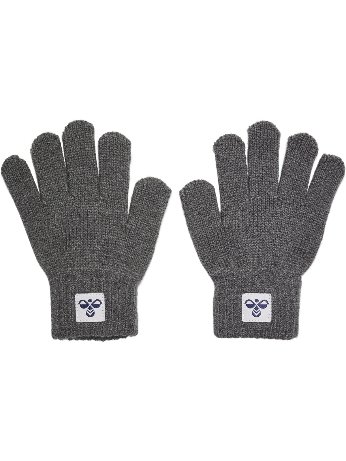 HUMMEL Knit Gloves 2-Pack Kind (dark gull gray)