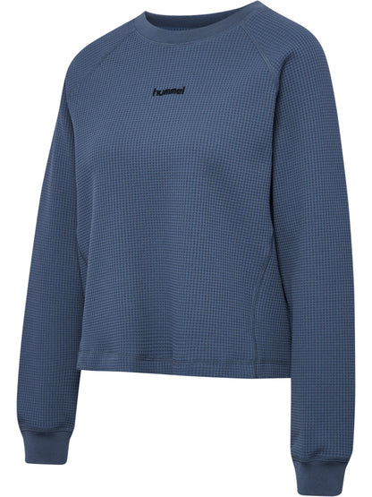 HUMMEL Soft Waffle T-Shirt L/S Damen (vintage indigo)