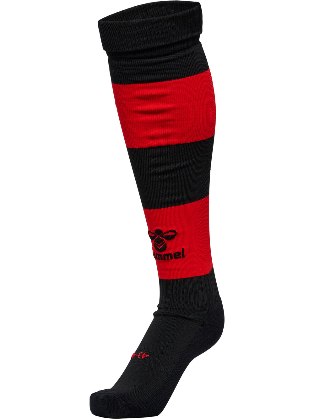 HUMMEL Essential Stripe Football Socks (black/true red)