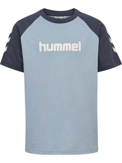 HUMMEL Logo T-Shirt S/S Kind (dusty blue)