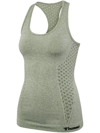 HUMMEL Ci Seamless Top Damen (seagrass melange)