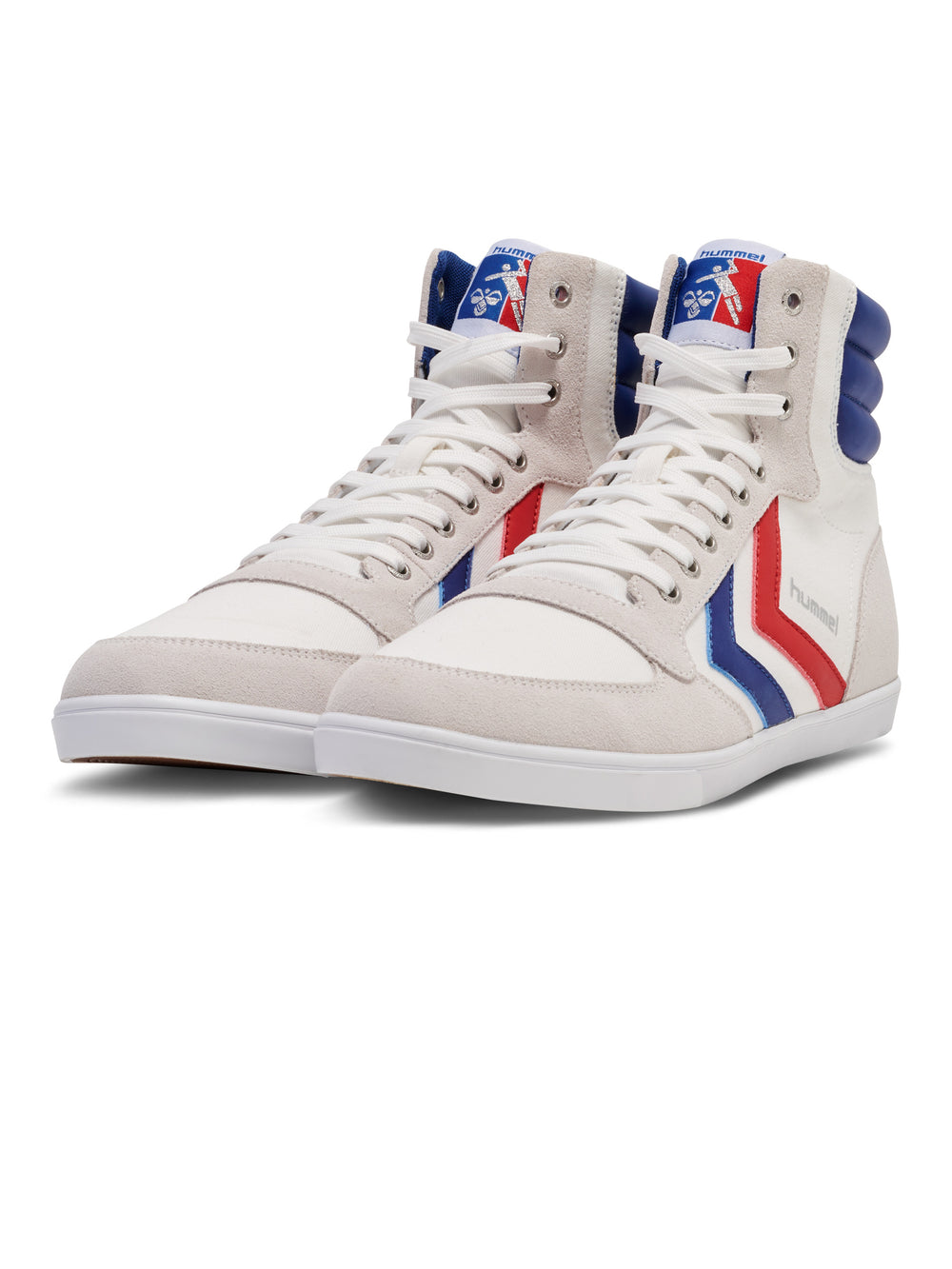 HUMMEL Slimmer Stadil High (white/blue/red/gum)
