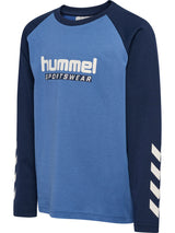 HUMMEL Logo T-Shirt L/S Kind (dutch blue)