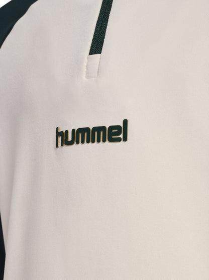 HUMMEL BLAZE27 Pro Training Halfzip Kind (buttercream/darkest spruce)