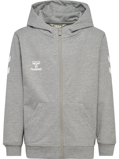 HUMMEL Go 2.0 Chevron Zip Hoodie Kind (grey melange)