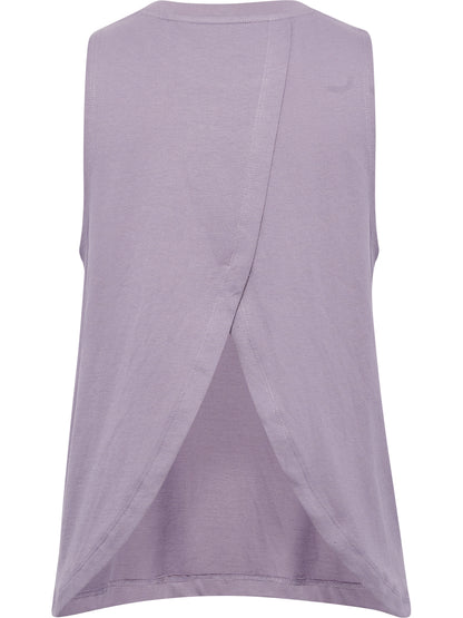 HUMMEL Soft Open Back Top Damen (gray ridge)