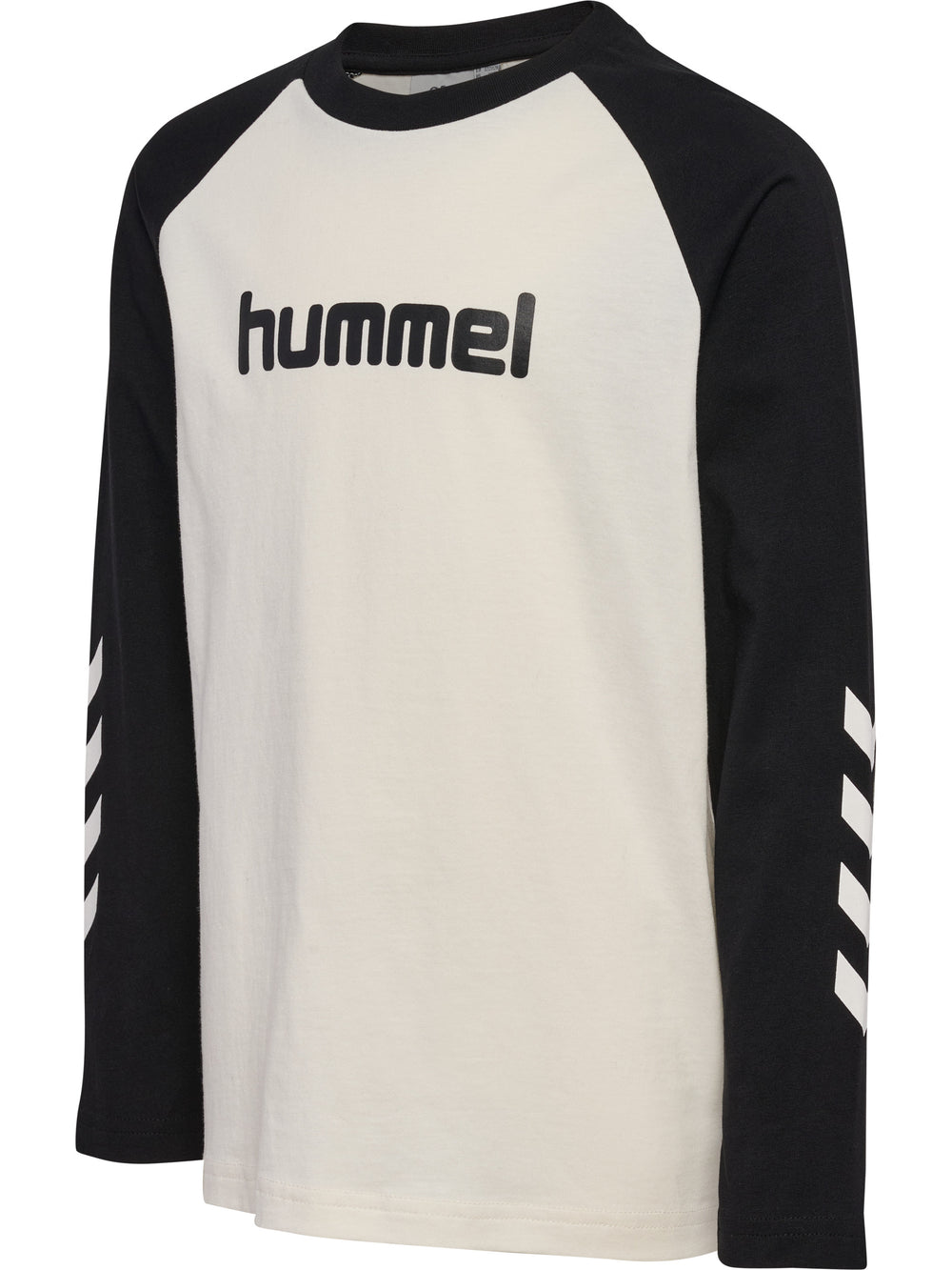 HUMMEL Logo T-Shirt L/S Kind (marshmallow/black)