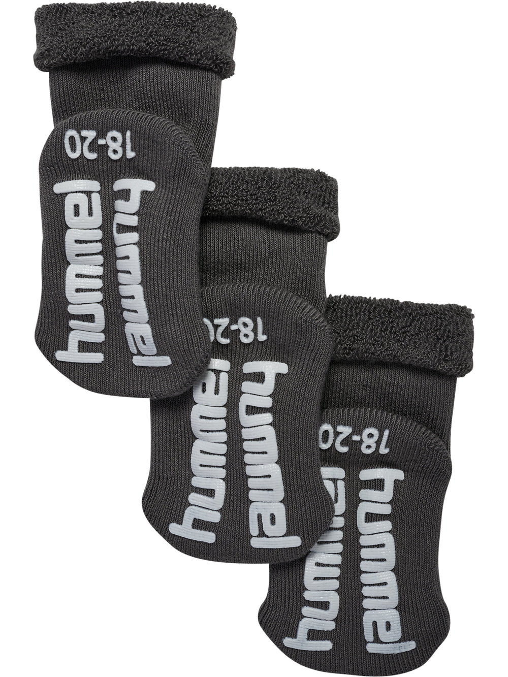 HUMMEL Mini Non Slip 3-Pack Sock Kind (dark gull gray)
