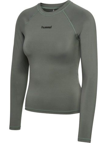 HUMMEL Prima T-Shirt L/S Damen (castor gray)