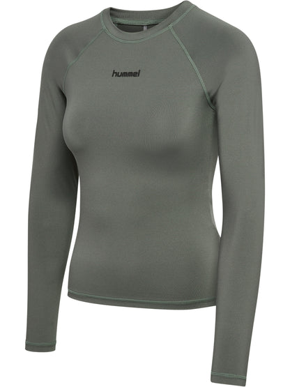 HUMMEL Prima T-Shirt L/S Damen (castor gray)