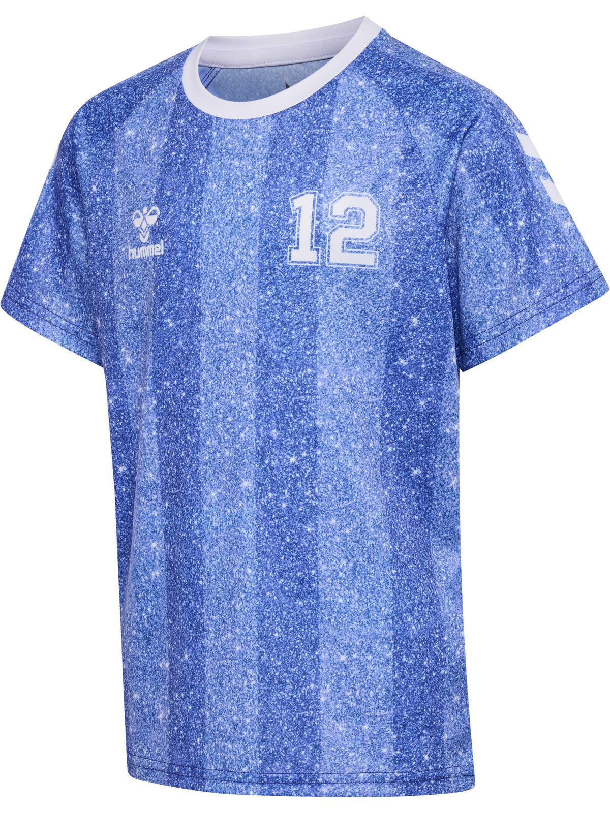 HUMMEL Shimmer T-Shirt S/S Kind (dazzling blue/bright white)