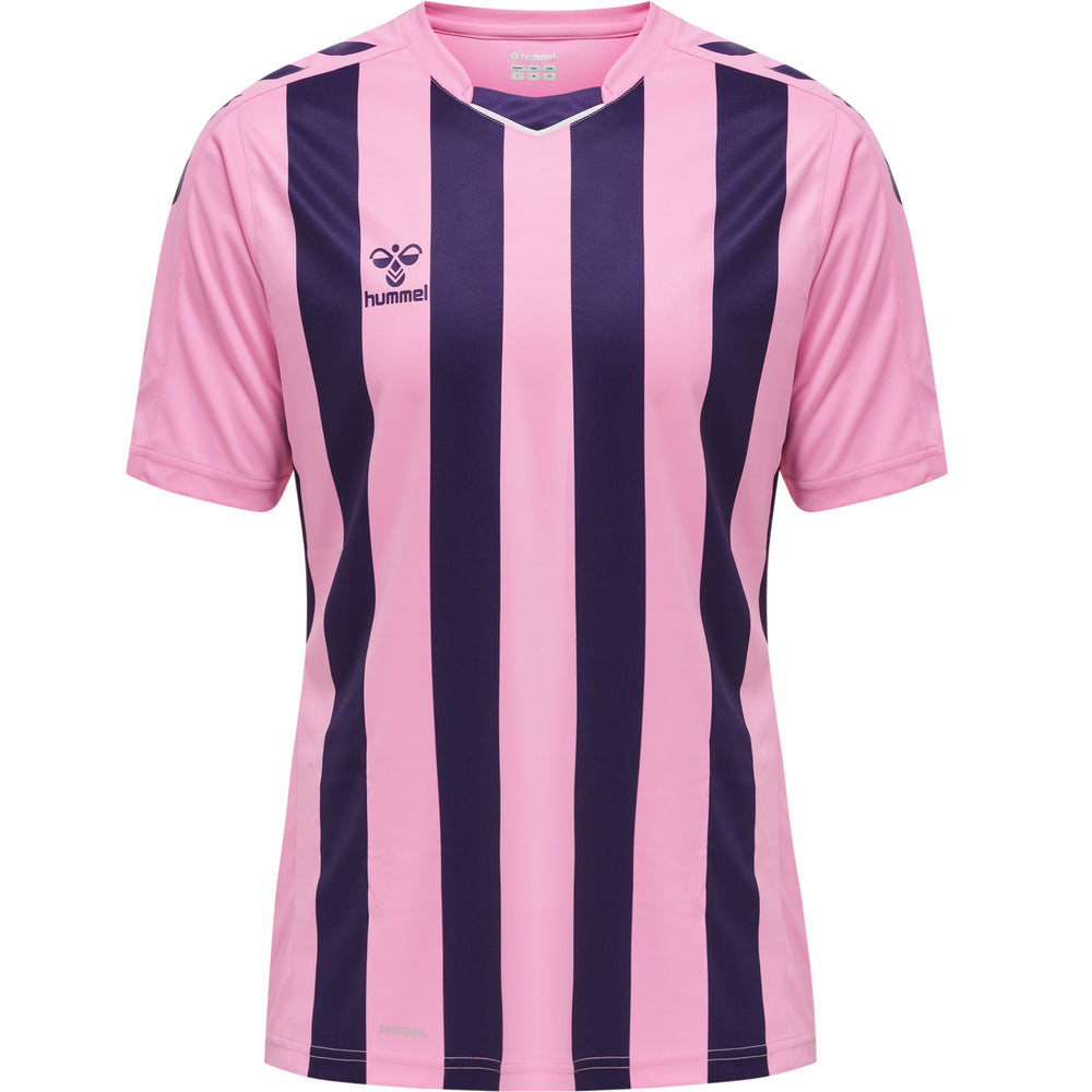 HUMMEL Core Xk Striped Jersey S/S Herren Rosa