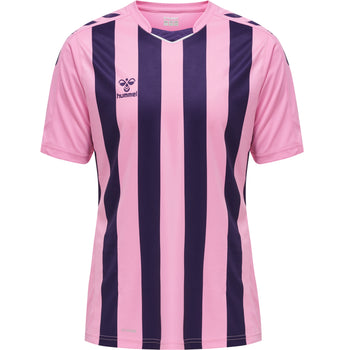HUMMEL Core Xk Striped Jersey S/S Herren Rosa