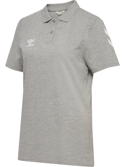 HUMMEL Go 2.0 Chevron Polo Damen (grey melange)