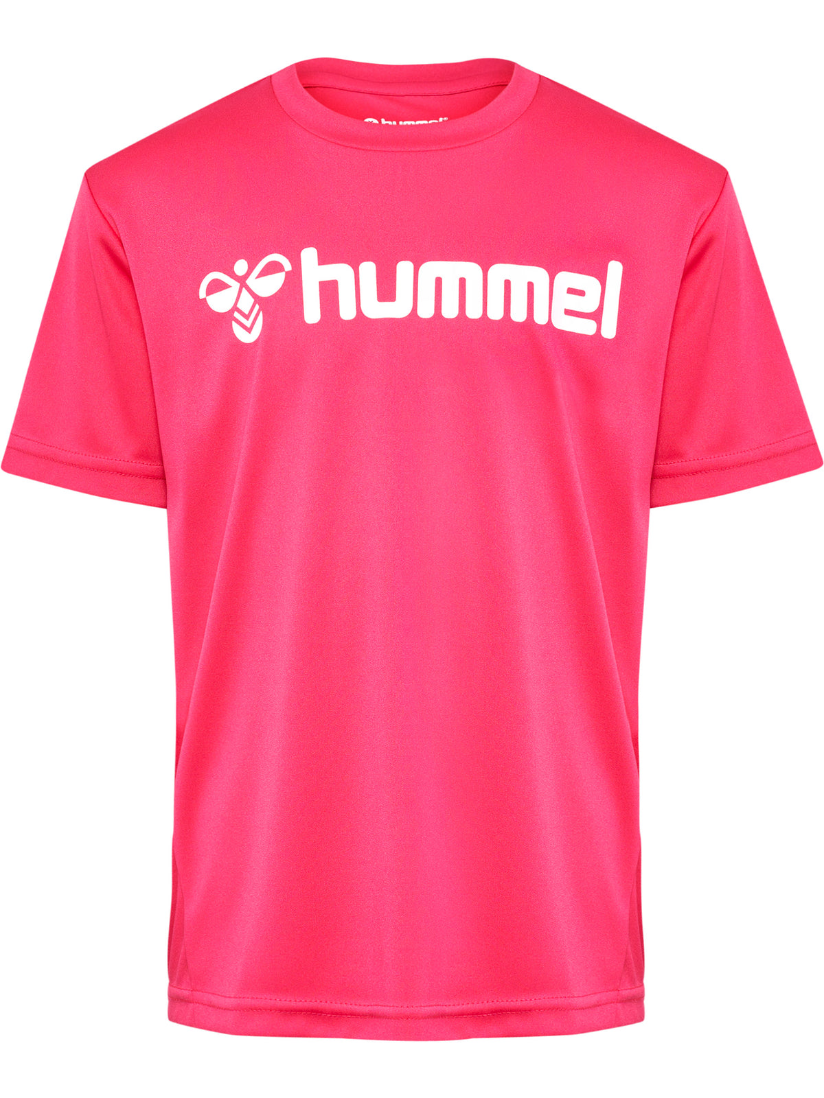 HUMMEL Logo Jersey S/S Kind (raspberry sorbet)