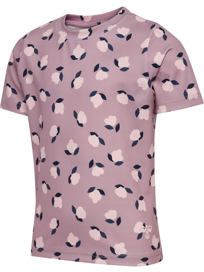HUMMEL Fitted AOP Gym T-Shirt S/S Kind (sea fog)
