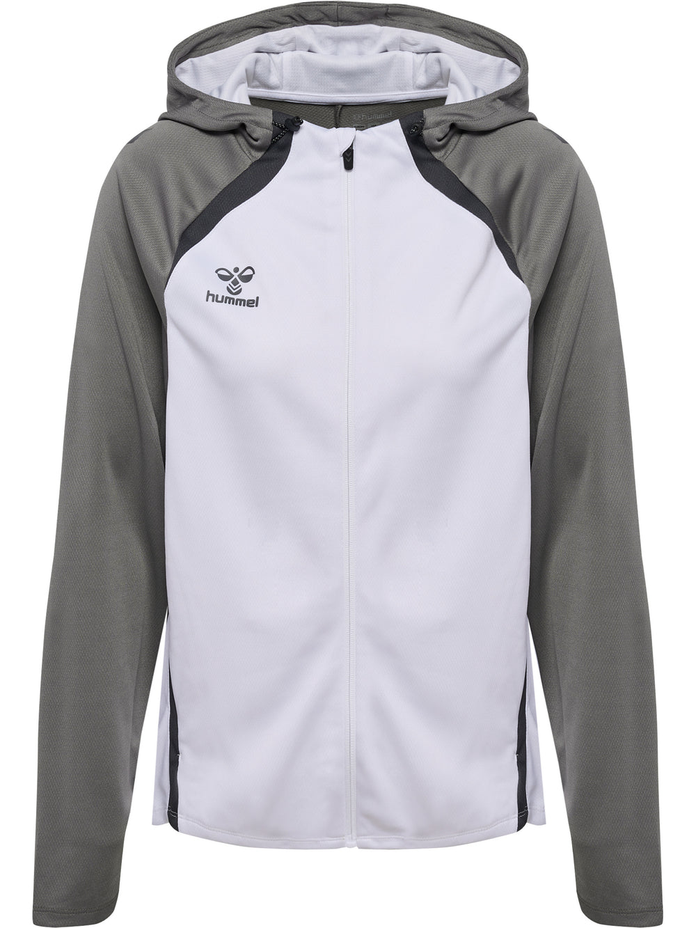 HUMMEL Lead 2.0 Zip Hoodie Damen (white/steel gray)