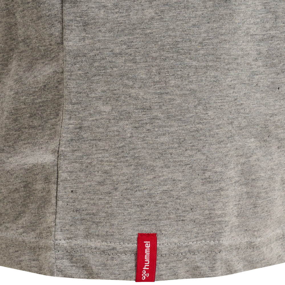 HUMMEL Red Basic T-Shirt S/S Kind (grey melange)